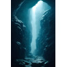 Tableau mural canyon subaquatique mystique