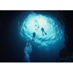 Tableau mural synthétique plongée sous-marine