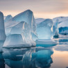Tableau mural icebergs et reflets