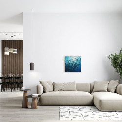 Tableau mural banc de poissons ambiance