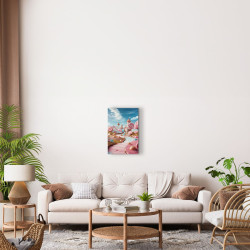 Tableau mural paysage sucré ambiance