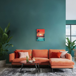 Tableau mural coucher de soleil tropical ambiance