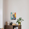 Tableau mural lapin stylé ambiance