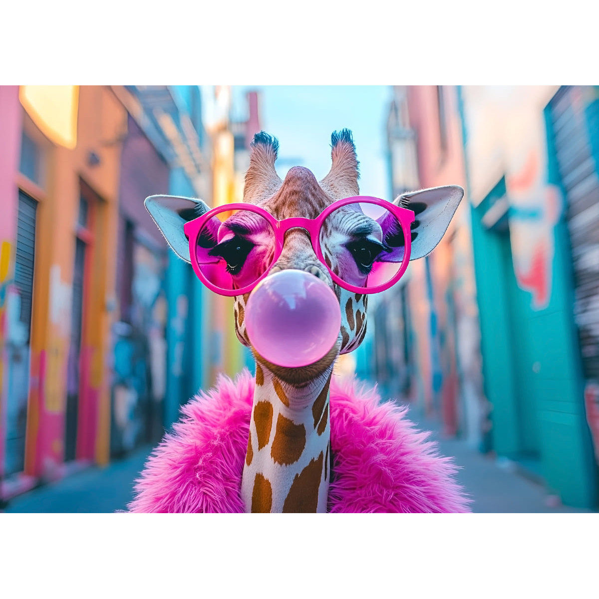Tableau mural girafe pop art Tableau mural girafe pop art