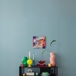 Tableau mural architecture tropicale ambiance