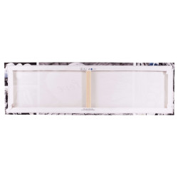 Tableau sur toile tempête marine 30x97 cm ambiance