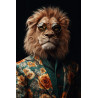 Tableau mural lion stylé