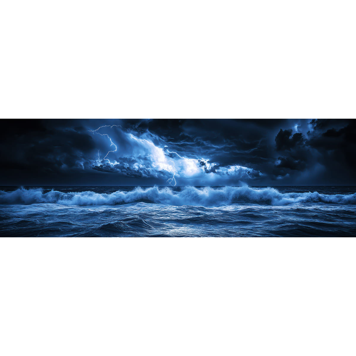 Tableau sur toile orage électrique en mer Tableau sur toile orage électrique en mer