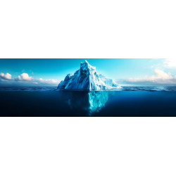 Tableau sur toile iceberg sous-marin