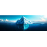 Tableau sur toile iceberg sous-marin Tableau sur toile iceberg sous-marin