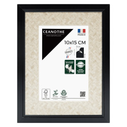 Cadre photo Palma noir 10X15 cm face