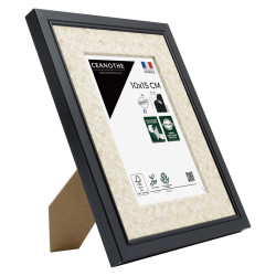 Cadre photo Palma noir 10X15 cm biais