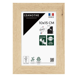 Cadre photo chêne Tara 10x15 cm face