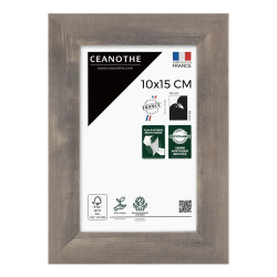 Cadre photo Alizée brun 10x15 cm face