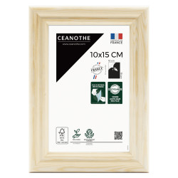 Cadre photo Circée Authentic naturel 10x15 cm face