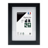 Cadre photo Milan noir 13x18 cm avec passe-partout face