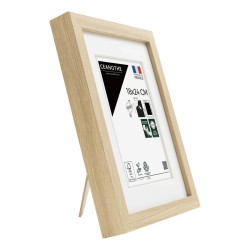 Cadre photo Milan brut 18x24 cm avec passe-partout biais