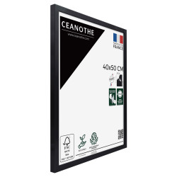 Cadre photo Precious carbone 40x50 cm verre acrylique biais