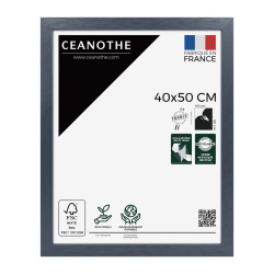Cadre photo Karma gris bleuté 40x50 cm face