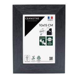 Cadre photo Karma noir 10x15 cm face
