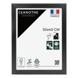 Cadre photo Karma noir 30x40 cm face