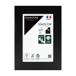 Cadre photo Éternel noir 10x15 cm face