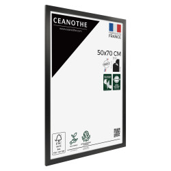 Cadre photo Éternel noir 50x70 cm verre acrylique biais