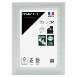 Cadre photo Perle gris clair 10x15 cm face