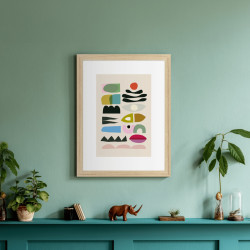 Image encadrée Géométrique 30x40 cm