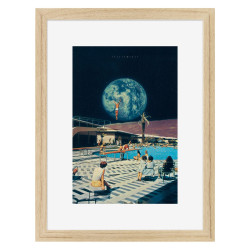 Image encadrée Futur Retro 30x40 cm