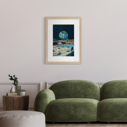 Image encadrée Futur Retro 30x40 cm