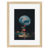 Image encadrée World 30x40 cm