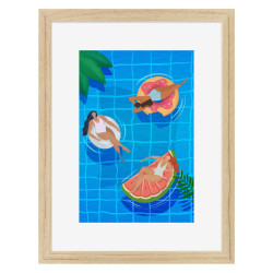 Image encadrée Amies 30x40 cm