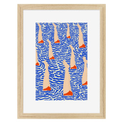 Image encadrée Bain 30x40 cm