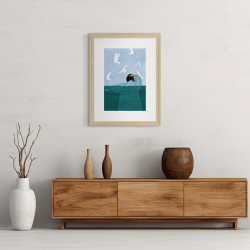 Image encadrée Bird 30x40 cm