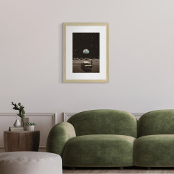 Image encadrée Planet 30x40 cm