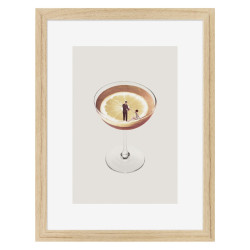 Image encadrée Drink 30x40 cm