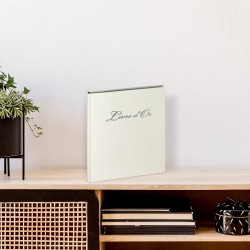 Livre or Boston 80 pages blanches argent ambiance