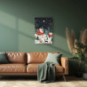 Tableau sur toile noël illumine 30x45 cm - ambiance