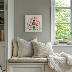 Tableau sur toile casse noisette 30x30 cm - ambiance