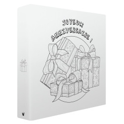 Album photos pochettes Anniversaire à colorier 200 photos - Biais