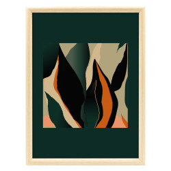 Image encadrée Végétal Abstrait 30x40 cm - Face