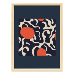 Image encadrée Algues Abstrait 30x40 cm - Face