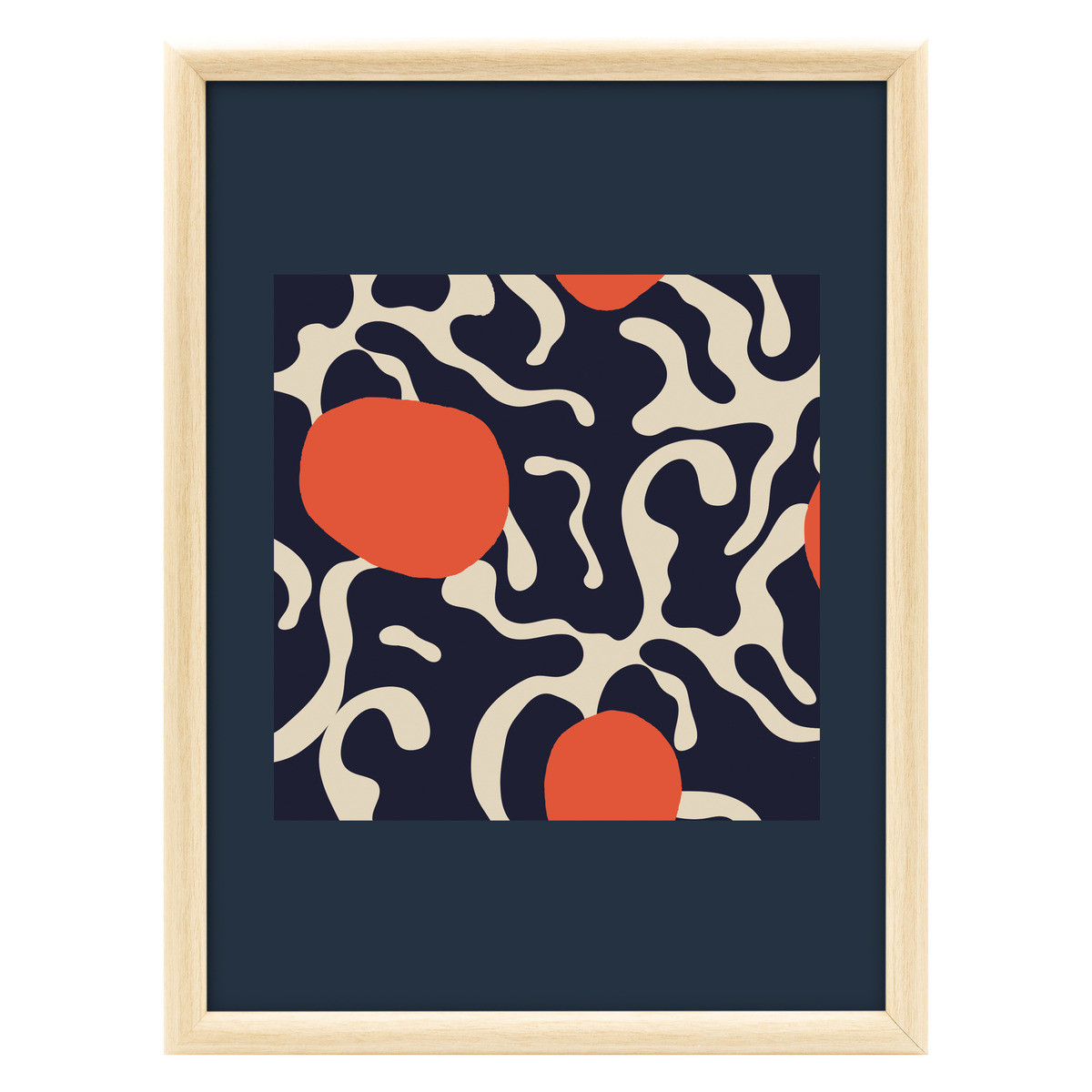 Image encadrée Algues Abstrait 30x40 cm - Face