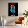 Tableau sur verre Cocktail Miami 30x45 cm - ambiance