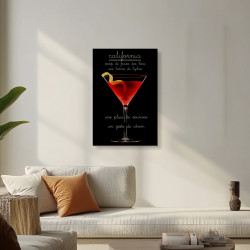 Tableau sur verre Cocktail 30x45 cm - ambiance