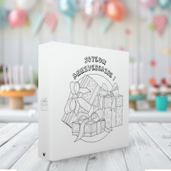 Album photos pochettes Anniversaire à colorier 200 photos - Ambiance