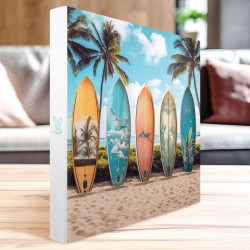 Album photos adhésif illustration surf 120 photos 10x15 cm ambiance