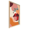 Tableau mural encadré visage femme pop art 40x60 cm biais