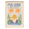 Tableau mural encadré Paradise Island exotique face 40x60 cm